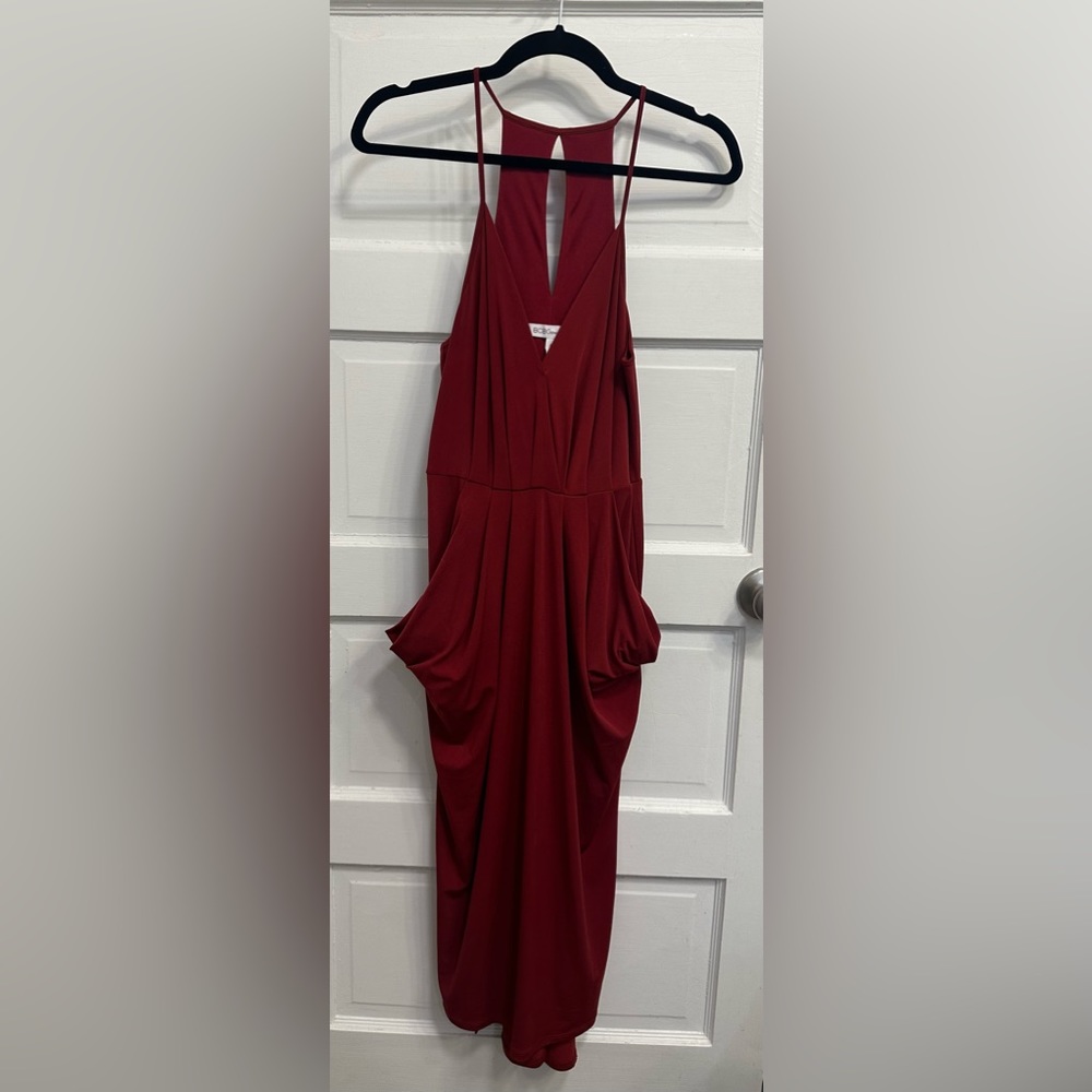 BCBGeneration Women's Sleeveless Midi Dress with Pockets